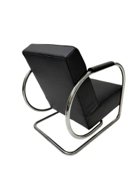 Art Deco Modernist Bauhaus Tubular Steel Lounge Chair by Frits Kuyken, 1936